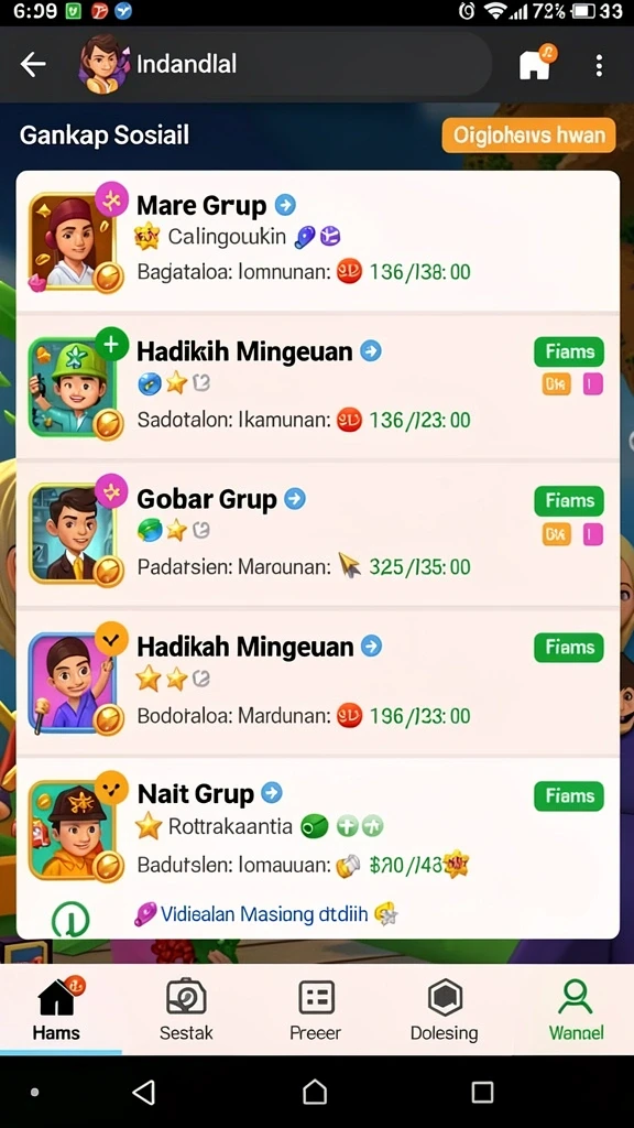 999zk - Tampilan antarmuka pengguna yang ramah dan menarik.