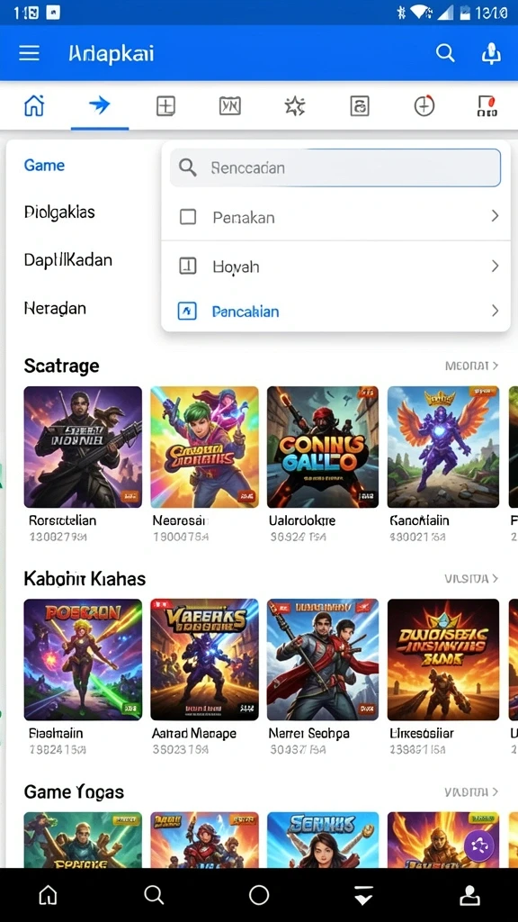 h89 - Menampilkan layar utama H89 dengan karakter pilihan.