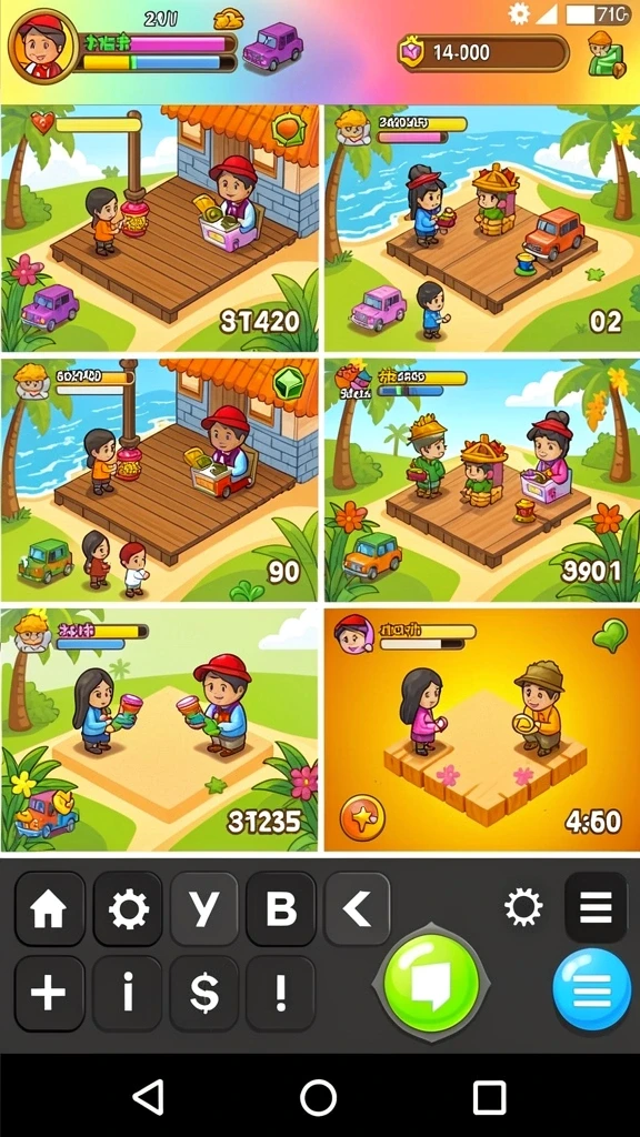 hokigame - Tampilan antarmuka yang menarik dan mudah digunakan.